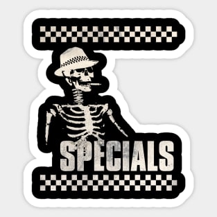 The specials logo, grunge vintage. Sticker